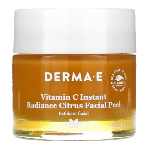 DERMA E, 비타민 C 인스턴트 라디언스 시트러스 페이셜 필, 56g(2oz)