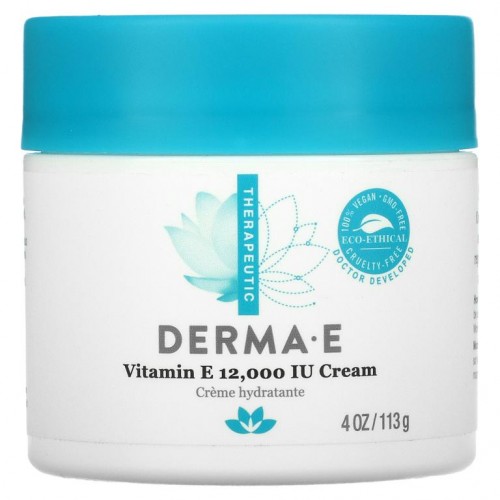DERMA E, 비타민E 크림, 12,000IU, 113g(4oz)