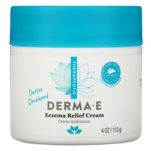 DERMA E, Eczema Relief 크림, 113g(4oz)