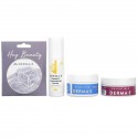 DERMA E, Refine, Brighten, Hydrate & Go Kit, 4 Piece Kit
