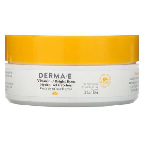 DERMA E, Vitamin C Bright Eyes Hydro Gel Patches, 60 Patches, 3 oz (85 g)