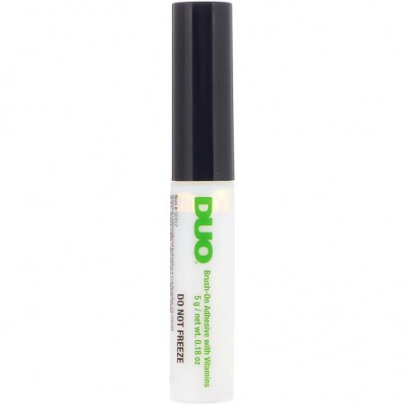 DUO, 브러시 온 스트립래쉬 속눈썹 접착제, 화이트/투명, 0.18oz(5g)
