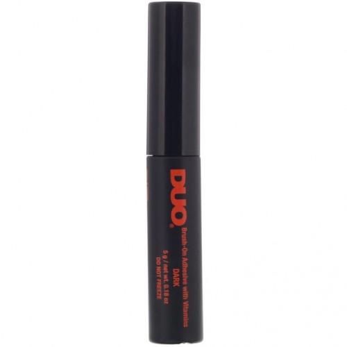 DUO, 브러시 온 스트립래시 속눈썹 접착제, 다크 톤, 0.18oz(5g)