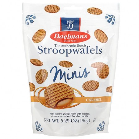 Daelmans, 미니 스트룹와플, 카라멜, 150g(5.29oz)