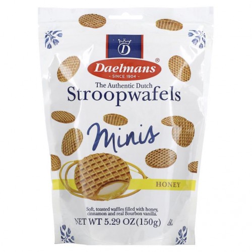 Daelmans, 미니 스트룹와플, 허니, 150g(5.29oz)