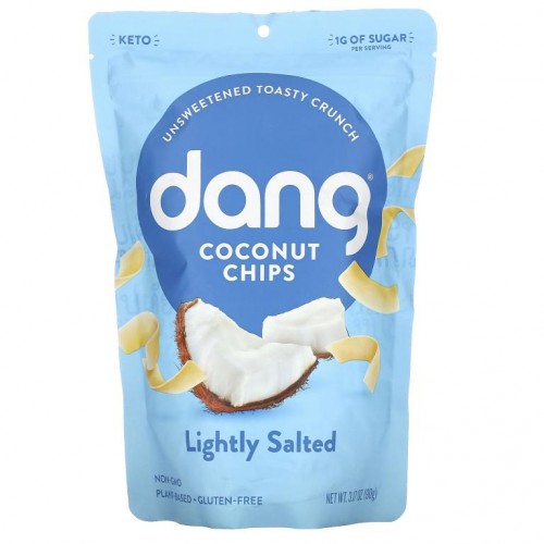 Dang, 코코넛칩, 저염, 90g(3.17oz)