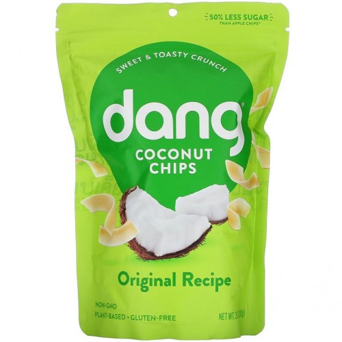 Dang, 코코넛칩, 오리지널 레시피, 90g(3.17oz)