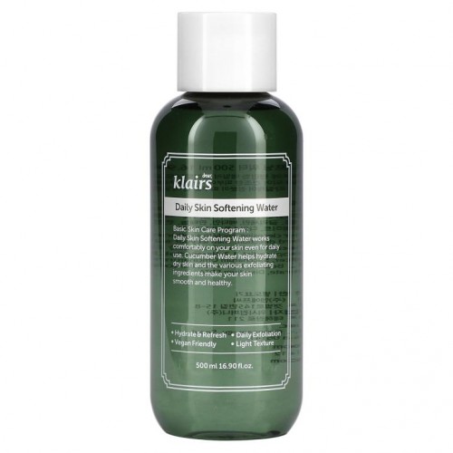 Dear, Klairs, 데일리 스킨 소프트닝 워터, 500ml(16.90fl oz)