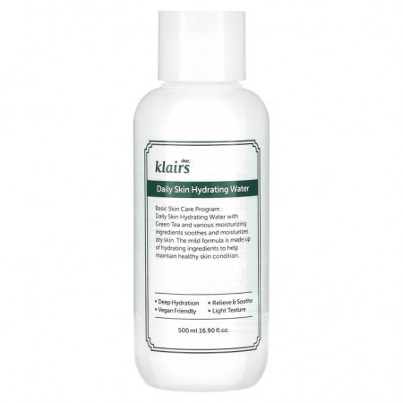 Dear, Klairs, Daily Skin Hydrating Water, 16.90 fl oz (500 ml)