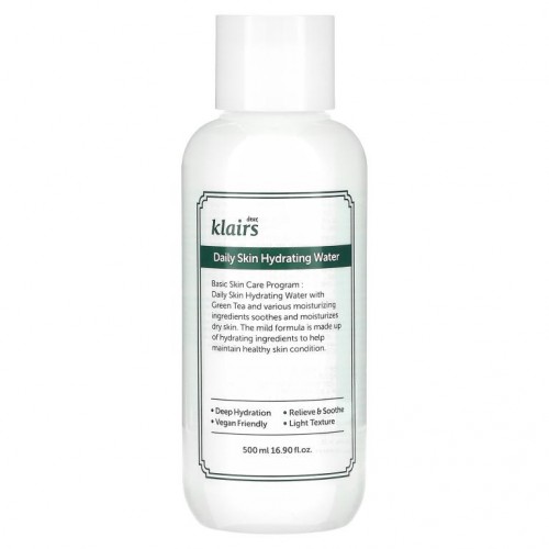 Dear, Klairs, Daily Skin Hydrating Water, 16.90 fl oz (500 ml)