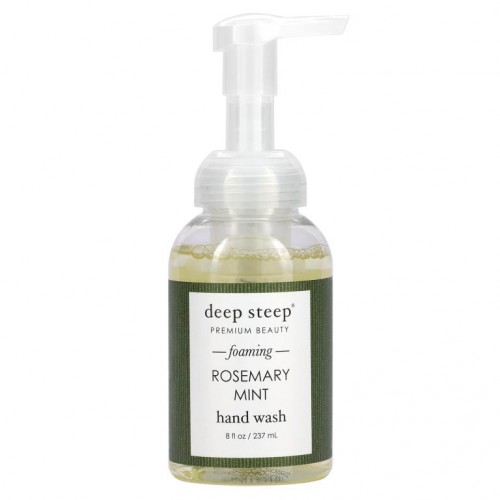 Deep Steep, 거품이 나는 핸드 워시, 로즈메리 민트, 237ml(8fl oz)