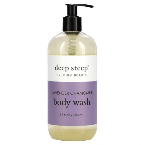 Deep Steep, 바디 워시, 라벤더 카모마일, 503ml(17fl oz)