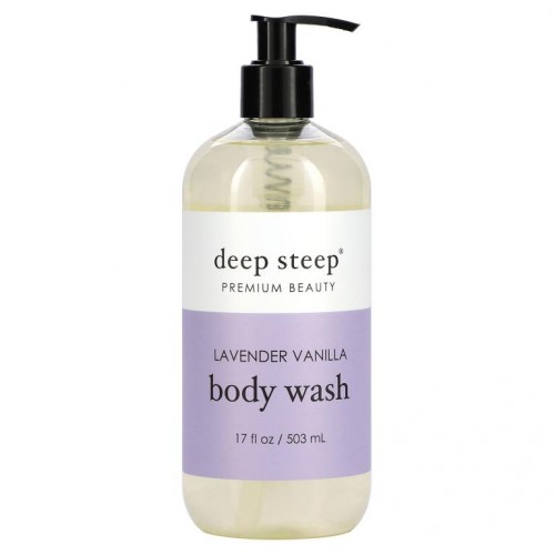 Deep Steep, 바디 워시, 라벤더 바닐라, 503ml(17fl oz)