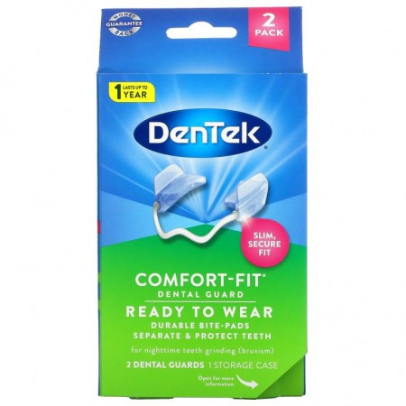 DenTek, Comfort-Fit Dental Guard, 2 Dental Guards + 1 Storage Case