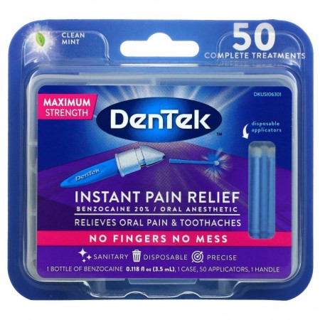 DenTek, Instant Pain Relief, Maximum Strength, Clean Mint, 1 Kit