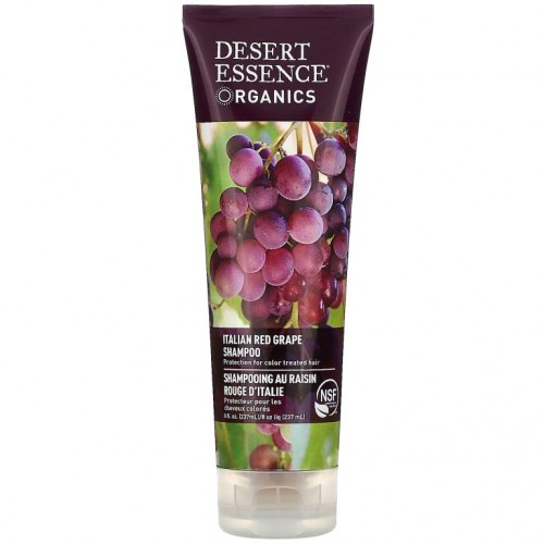 Desert Essence, 오가닉스, 샴푸, 이탈리안 적포도, 8 fl oz(237 ml)