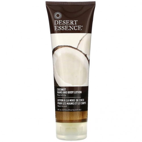 Desert Essence, 핸드 및 바디 로션, 코코넛, 237ml(8fl oz)