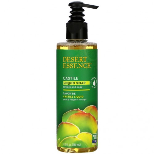 Desert Essence, 캐스틸 리퀴드 솝, 퓨어 오스트레일리아 티트리오일 함유, 250ml(8.5fl oz)