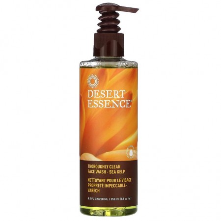 Desert Essence, 완전하게 깨끗한 페이스 와시, 해조류, 8.5 fl oz (250 ml)