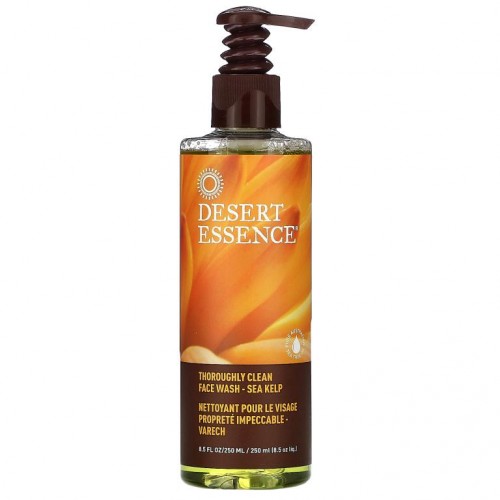 Desert Essence, 완전하게 깨끗한 페이스 와시, 해조류, 8.5 fl oz (250 ml)