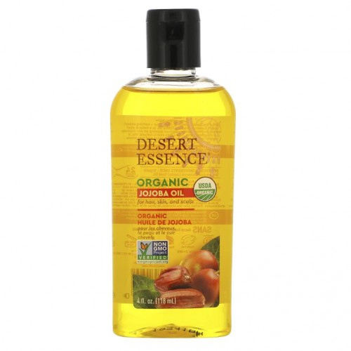 Desert Essence, 유기농 호호바 오일, 118ml(4fl oz)