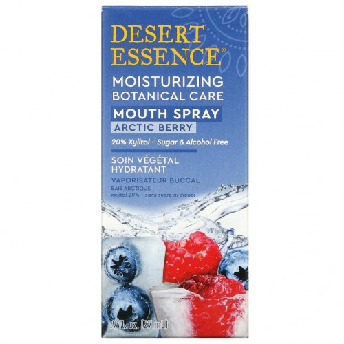 Desert Essence, Moisturizing Botanical Care Mouth Spray, Arctic Berry, 0.9 fl oz (27 ml)