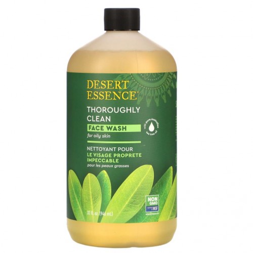 Desert Essence, Thoroughly Clean 페이스 워시, 946ml (32fl oz)
