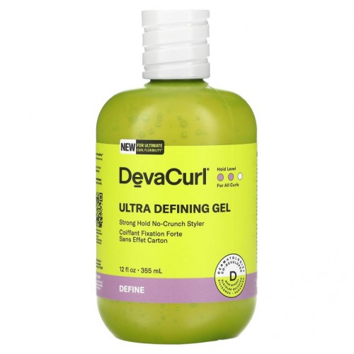 DevaCurl, 울트라 디파이닝 젤, 흔적 없이 강력하게 고정하는 스타일러, 355ml(12fl oz)