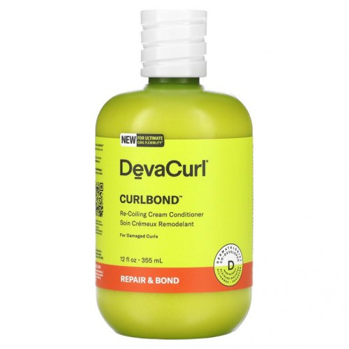 DevaCurl, Curlbond, 컬 회복 크림 컨디셔너, 손상된 컬, 355ml(12fl oz)