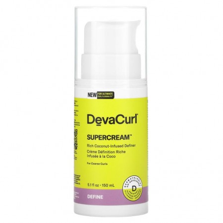 DevaCurl, Supercream, 코코넛이 풍부하게 함유된 디파이너, 150ml(5.1fl oz)