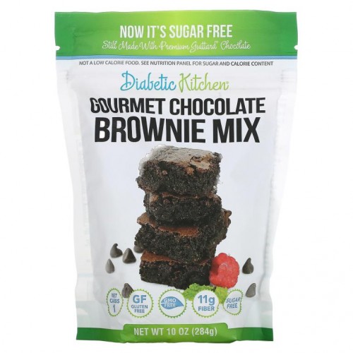 Diabetic Kitchen, Gourmet Chocolate Brownie Mix, 10 oz (284 g)