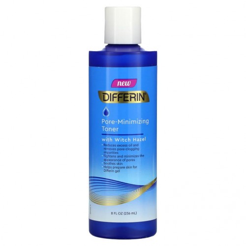 Differin, Pore-Minimizing Toner, With Witch Hazel, 8 fl oz (236 ml)