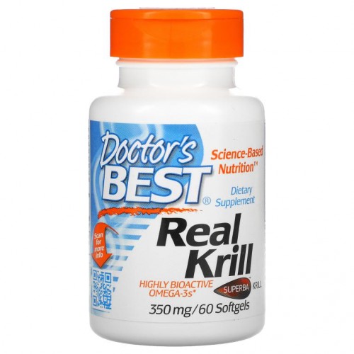 Doctor's Best, 리얼 크릴, 350mg, 소프트젤 60정