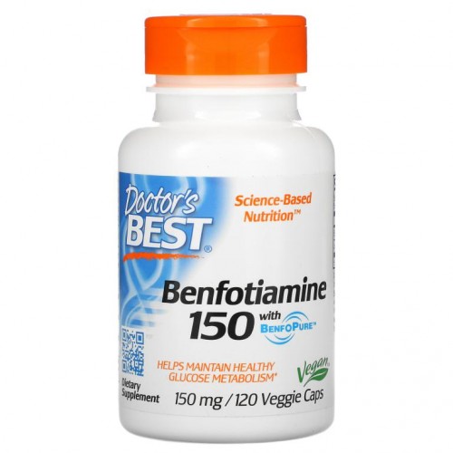 Doctor's Best, 벤포티아민 150, BenfoPure 함유, 150mg, 베지 캡슐 120정