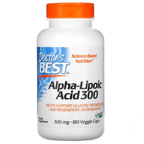 Doctor's Best, 알파리포산 300, 300mg, 베지 캡슐 180정