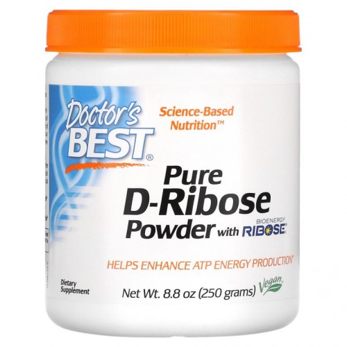 Doctor's Best, BioEnergy Ribose가 함유된 순수 D-리보오스 분말, 250g(8.8oz)