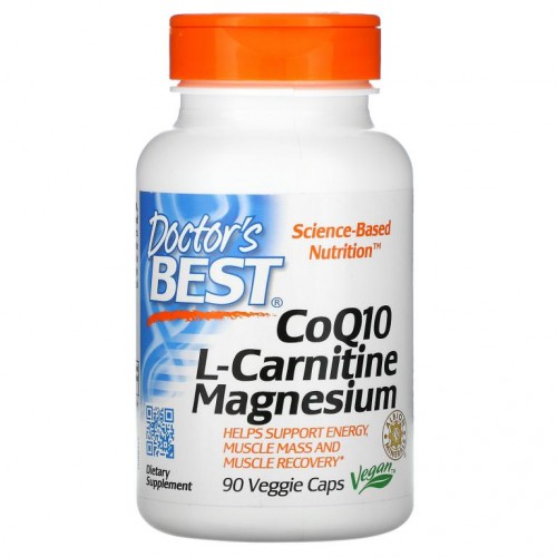 Doctor's Best, CoQ10 L-카르니틴 마그네슘, 베지 캡슐 90정