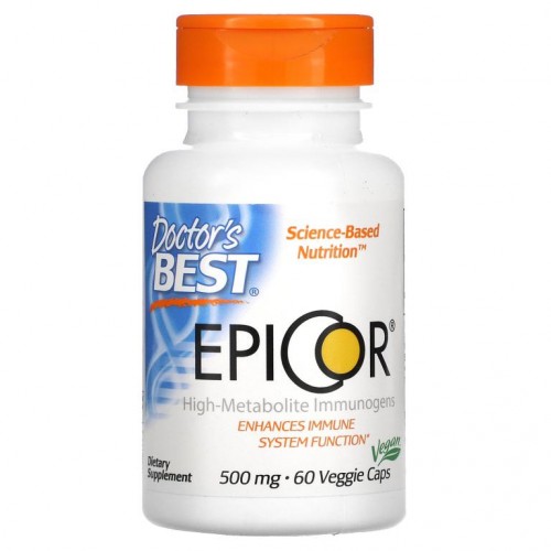 Doctor's Best, EpiCor, 500mg, 베지 캡슐 60정