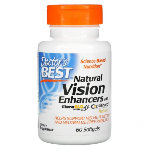 Doctor's Best, FloraGlo Lutein 함유 천연 시력 강화제, 소프트젤 60정