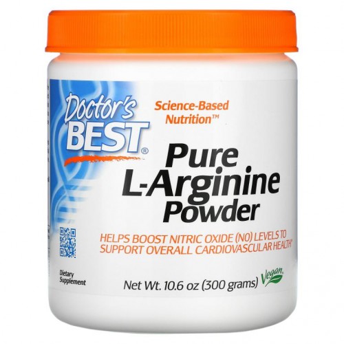 Doctor's Best, 순수 L-아르기닌 분말, 10.6 oz (300 g)