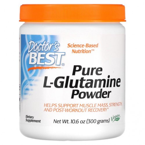Doctor's Best, 순수 L. 글루타민 분말, 300g(10.6oz)