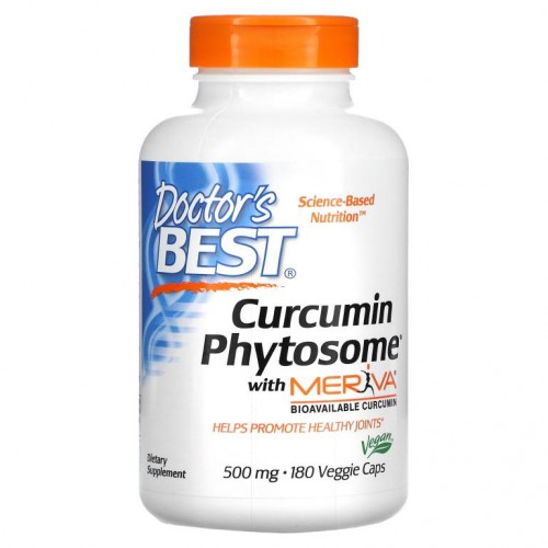 Doctor's Best, Meriva 함유 Curcumin Phytosome, 500mg, 베지 캡슐 180정