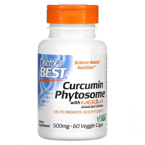 Doctor's Best, Meriva 함유 Curcumin Phytosome, 500mg, 베지 캡슐 60정