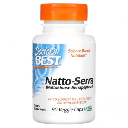 Doctor's Best, Natto-Serra, 베지 캡슐 90정