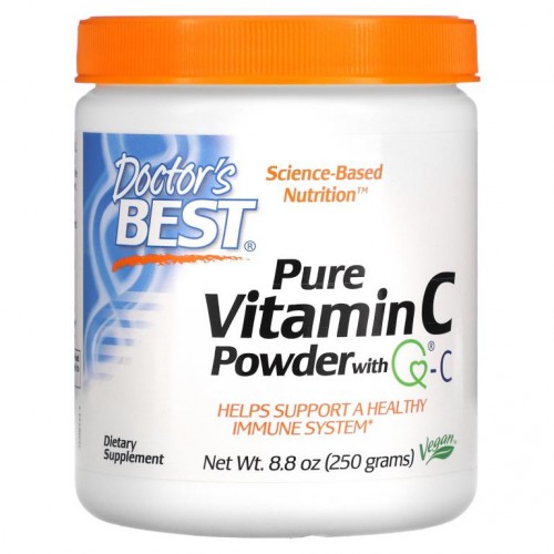 Doctor's Best, Q®-C 함유 순수 비타민C 분말, 250g(8.8oz)