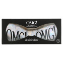 Double Dare, OMG! Reversible Mega Hair Band, White Plush & Rainbow Platinum, 1 Piece