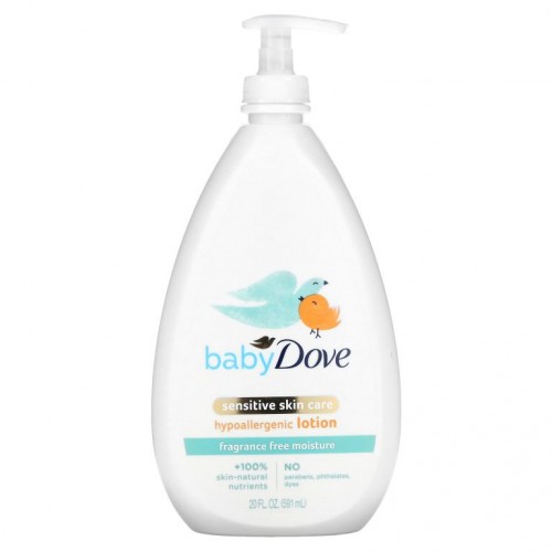 Dove, 베이비, 민감성 피부 케어, 저자극성 워시, 향료 무함유, 591ml(20fl oz)