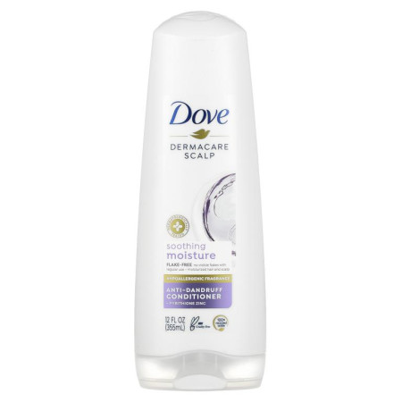 Dove, 더마케어 스캘프, 비듬 방지 컨디셔너, 수딩 모이스처, 355ml(12fl oz)