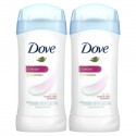 Dove, 인비저블 솔리드 데오드란트, 분말형, 2개입, 각 74g(2.6oz)