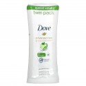 Dove, Advanced Care, 땀 억제 데오드란트, 고 프레시, 2팩, 각 74g(2.6oz)